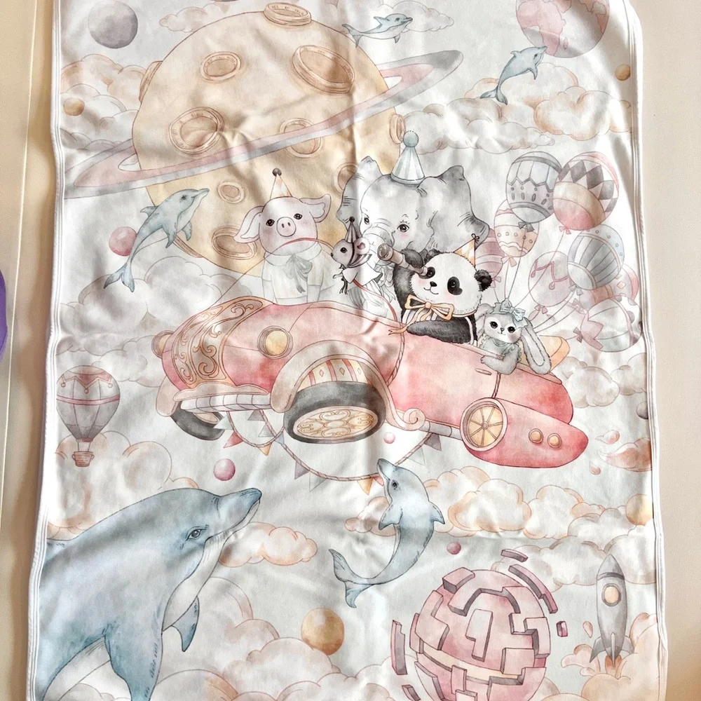 Whimsical Animal Print Blanket